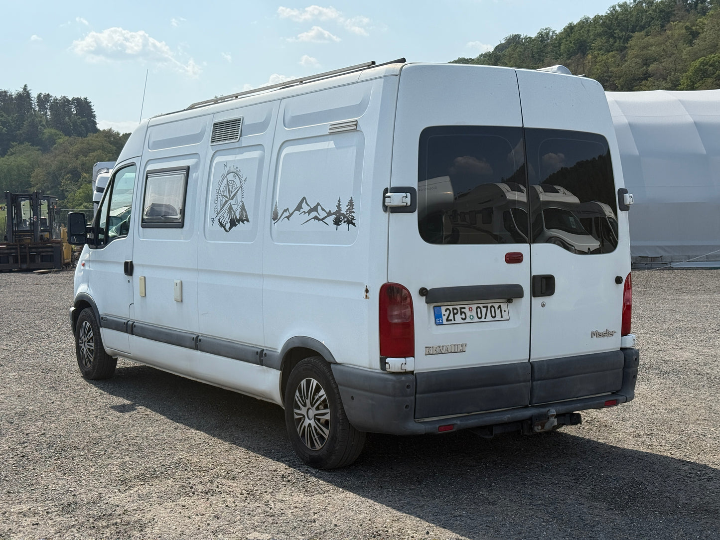 Renault KRS, markýza, držák kol (vada motoru)