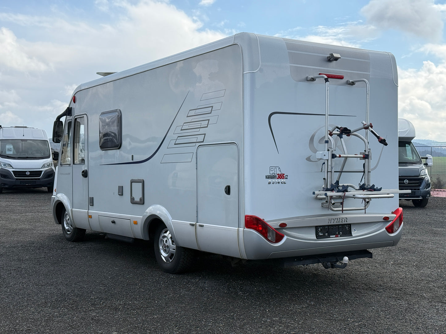Hymer B 514 CL, 3.0 jtd, Truma, držák kol, markýza
