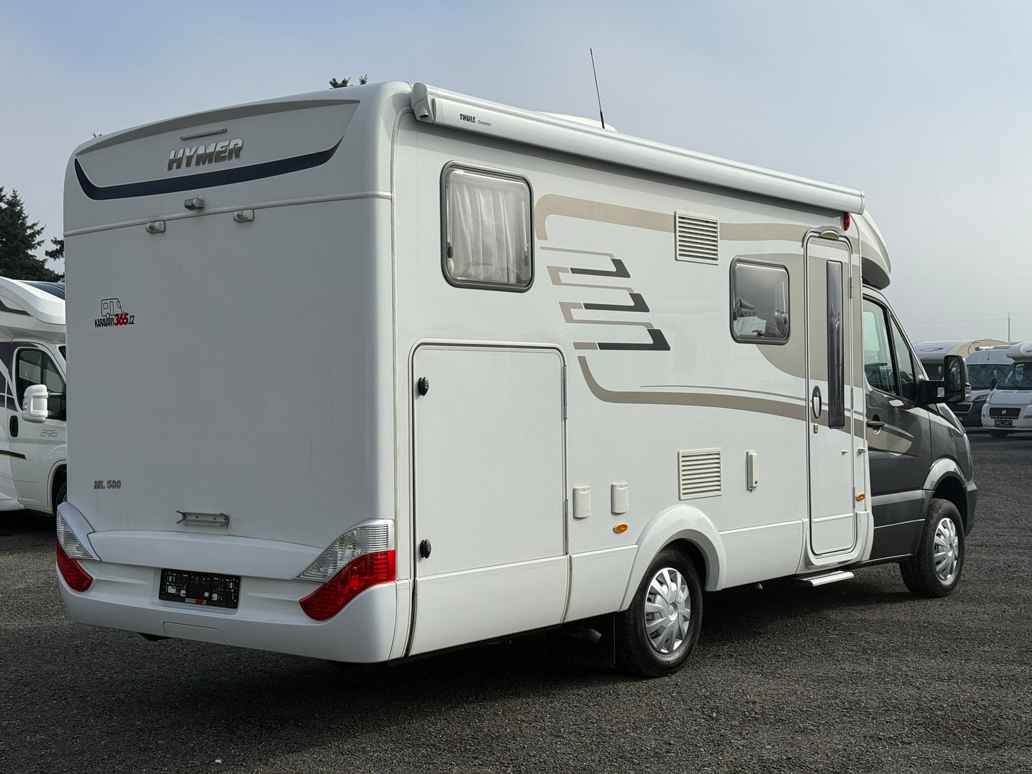 Hymer 580 ML, automat, 2x klimatizace, markýza, satelit